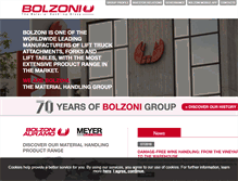 Tablet Screenshot of bolzonigroup.com